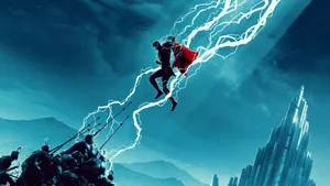 Thor Superhero Stormbreaker With Thunders Wallpaper