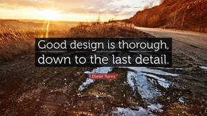 Thorough Design Quote Wallpaper