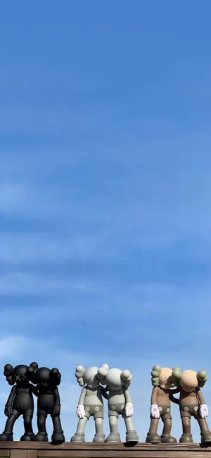 Three Kaws Along The Way Wallpaper