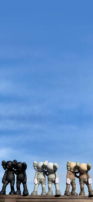 Three Kaws Along The Way Wallpaper