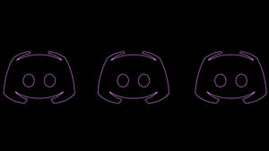 Three Neon Purple Discord Clydes Wallpaper