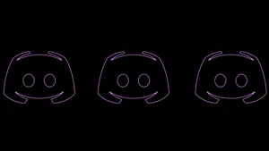 Three Neon Purple Discord Clydes Wallpaper