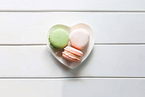 Three Sweet Macarons Wallpaper