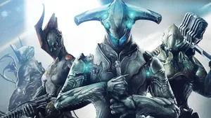 Three Tenno Soldiers Warframe Wallpaper
