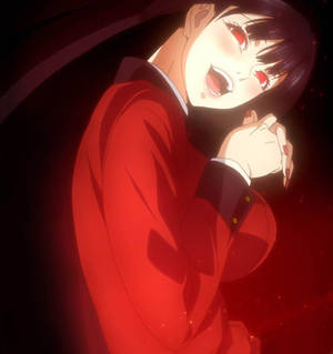Thrilled Yumeko Jabami In Kakegurui Wallpaper