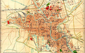 Tianjin Road Map Wallpaper