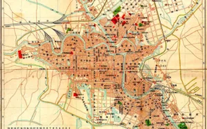 Tianjin Road Map Wallpaper