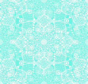 Tiffany Blue Lace Elegance Wallpaper