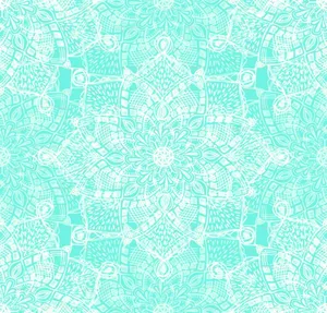 Tiffany Blue Lace Pattern Wallpaper