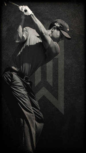 Tiger Woods Dark Logo Art Wallpaper