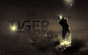 Tiger Woods Greatest Golfer Art Wallpaper