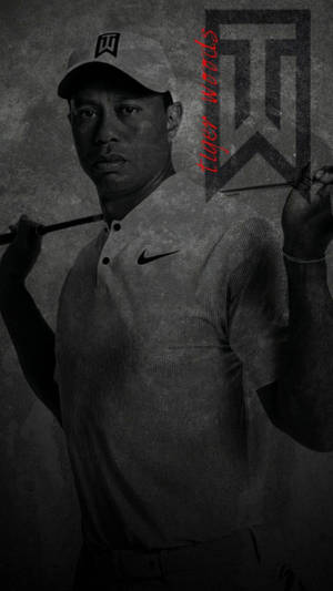 Tiger Woods Portrait Aesthetic Wallpaper