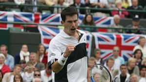 Tim Henman Celebrating Wallpaper