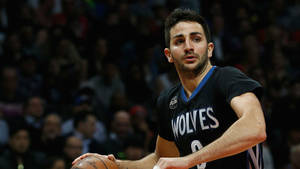 Timberwolves Ricky Rubio Focus Shot Wallpaper