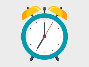 Time Clock With Alarms Wallpaper