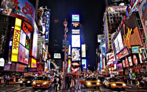 Time Square New York City Laptop Wallpaper
