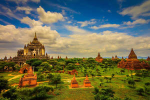 Timeless Charm Of Yangon And Old Bagan Wallpaper