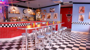 Timeless Elegance Of A 50s Diner Wallpaper