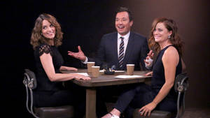 Tina Fey Jimmy Fallon Show Wallpaper