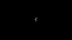 Tiny Among Us Black Crew Mate Wallpaper