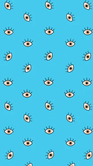 Tiny Evil Eye Pattern Wallpaper