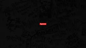 Tiny Logo Supreme Laptop Wallpaper
