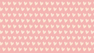Tiny White Hearts Valentines Day Desktop Wallpaper