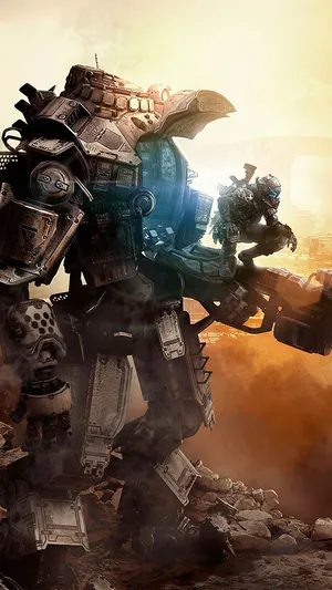 Titan With Pilot Titanfall 2 Wallpaper