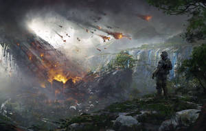 Titanfall 2 Crashed Battleship Wallpaper