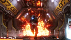 Titanfall 2 Explosion Inside Ship Wallpaper