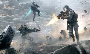 Titanfall 2 Soldiers In Battlefield Wallpaper