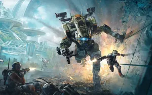 Titanfall 2 Titan And Pilot Wallpaper