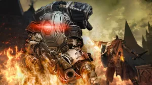 Titanfall 2 Titan Fighting Knight Wallpaper