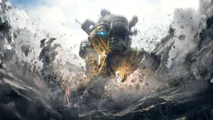 Titanfall 2 Two Titans Battle Wallpaper