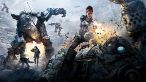 Titanfall Intense Battle Wallpaper