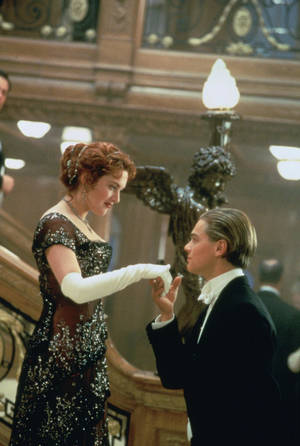 Titanic Ballroom Dance Scene Wallpaper