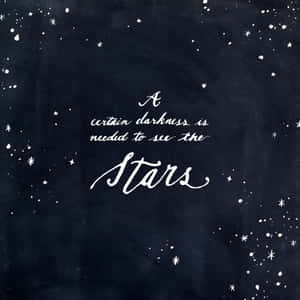 To See The Stars Quote Acotar Wallpaper