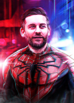 Tobey Maguire Digital Art Wallpaper