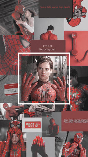 Tobey Maguire Photo Collage Wallpaper