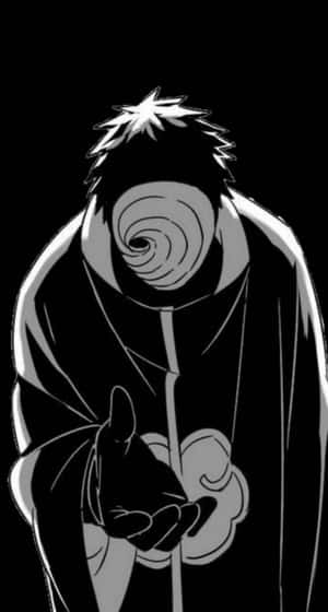 Tobi Naruto Black And White Fanart Wallpaper