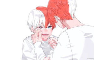 Todoroki Cute Tears Art Wallpaper