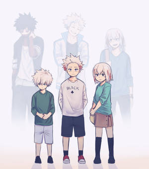 Todoroki Family Three Siblings Wallpaper