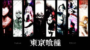 Tokyo Ghoul Characters Collage Wallpaper