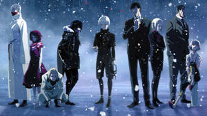 Tokyo Ghoul Characters Group Art Wallpaper