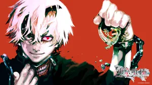 Tokyo Ghoul Kaneki Red Poster Wallpaper