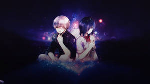 Tokyo Ghoul Touka And Kaneki Galaxy Wallpaper