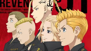 Tokyo Revengers Manji Gang Members Wallpaper