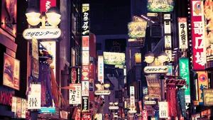 Tokyo Street Signboards Wallpaper