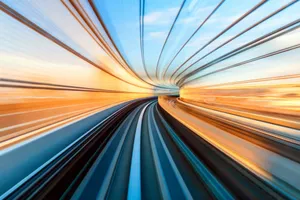 Tokyo Subway Tunnel Motion Blur Wallpaper