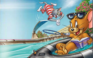 Tom And Jerry Cartoon Fur Flying Wallpaper